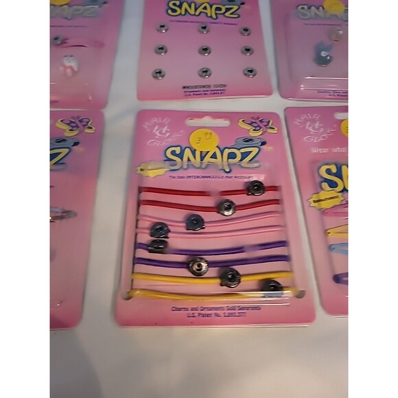 Lot Of 6 New SNAPZ  Vintage Swappable Snap in Hair Accessories Vintage Tom Jerry - Picture 7 of 14